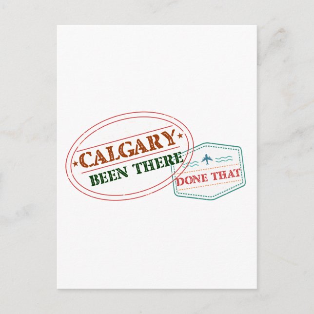Postal Calgary Been hizo eso (Anverso)