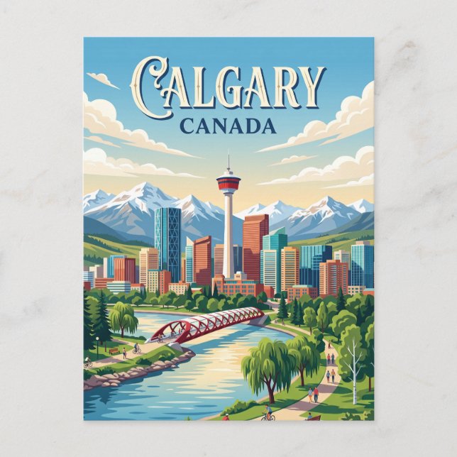 Postal Calgary, Canadá (Anverso)