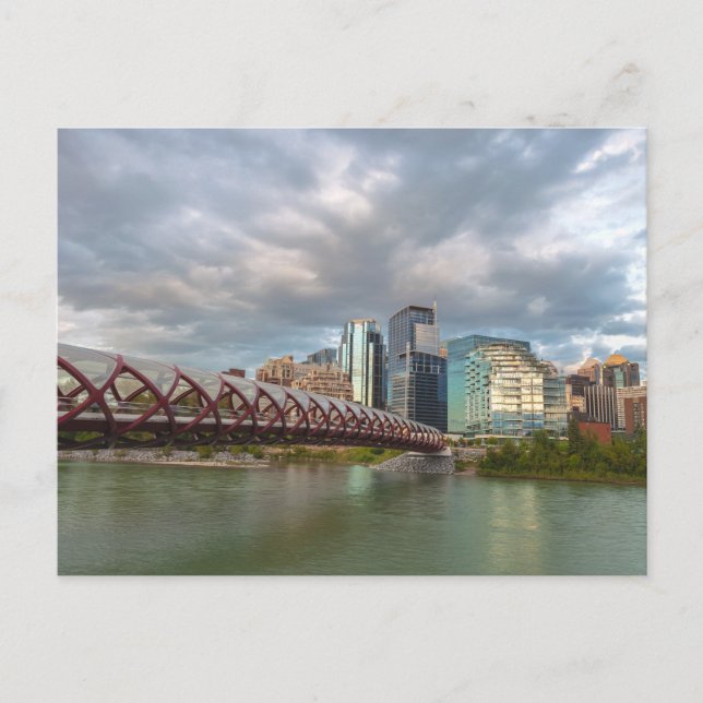 Postal Calgary Cityscape and the Peace Bridge (Anverso)