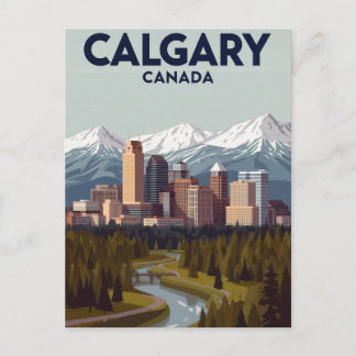 Postal Calgary Mountain View Vintage