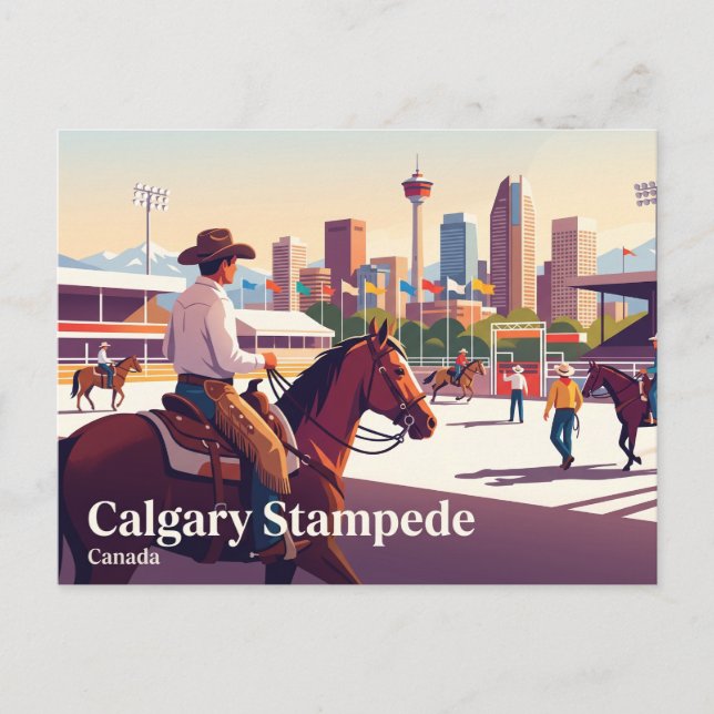 Postal Calgary Stampede Canadá (Anverso)