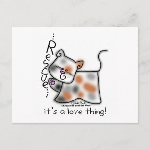 Postal Calico RESCATE...¡es cosa de amor!