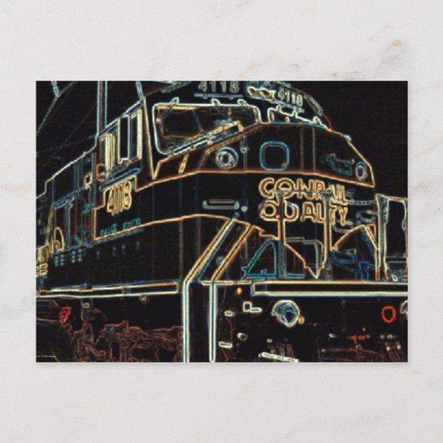 Postal Calidad de Conrail 1976 - 1999, SD-80MAC #4118 (Anverso)