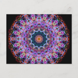 Postal Calidoscopio Purple Lotus