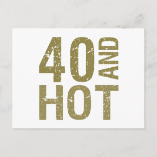 Postal Caliente 40° cumpleaños
