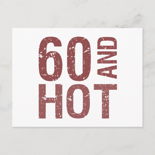 Postal Caliente 60° cumpleaños (Anverso)