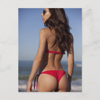 Postal ● ¡Caliente! ・ Foto del chica de playa de bikini r