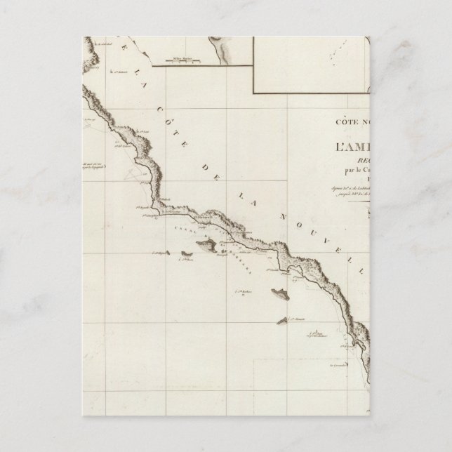 Postal California a El Rosario (Anverso)