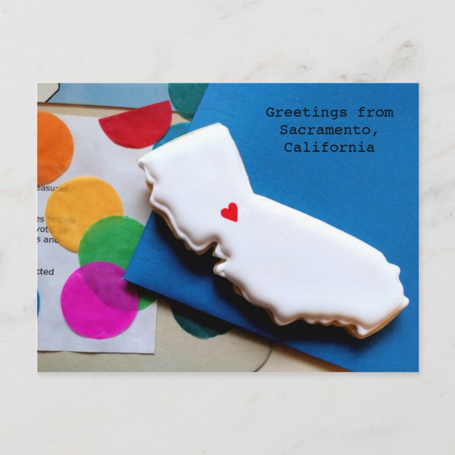 Postal California Cookie (Anverso)