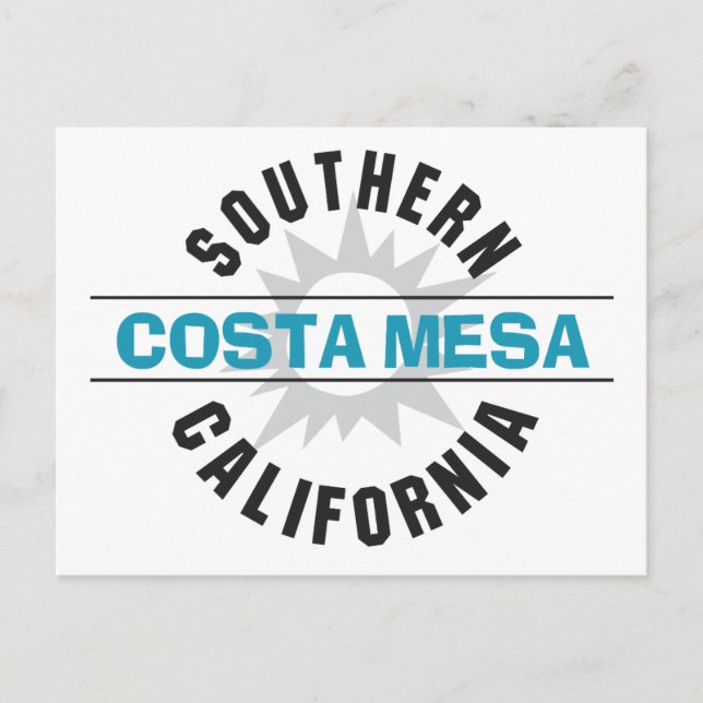 Postal California del Sur - Costa Mesa (Anverso)