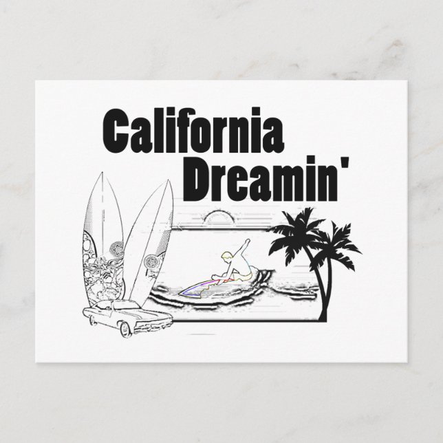 Postal California Dreamin' (Anverso)