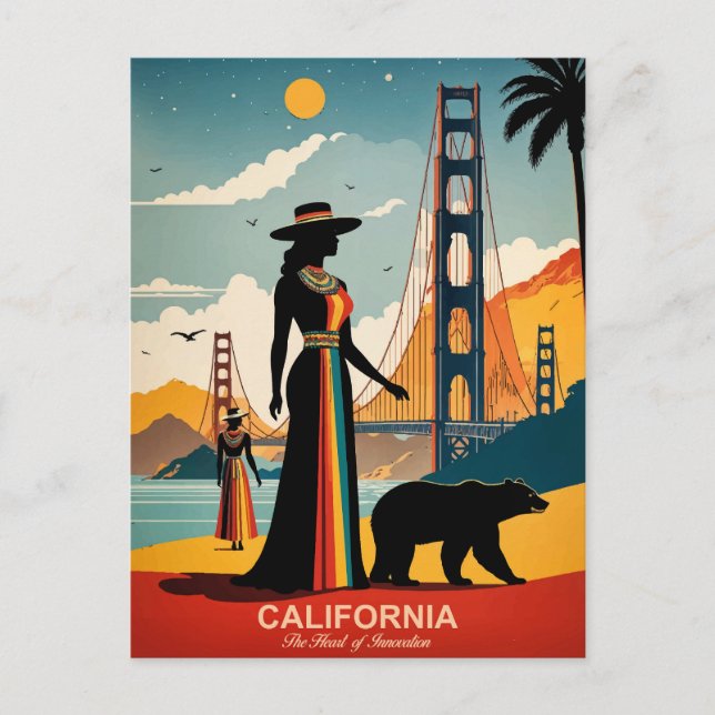 Postal California: El corazón de la innovación (Anverso)