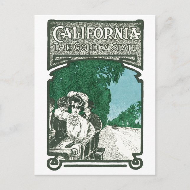 Postal California, el estado de oro (Anverso)