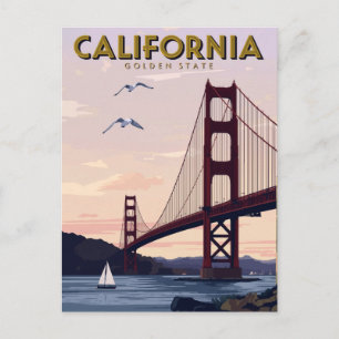 Postal California Estado Dorado