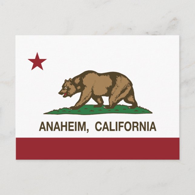Postal california flag anaheim (Anverso)