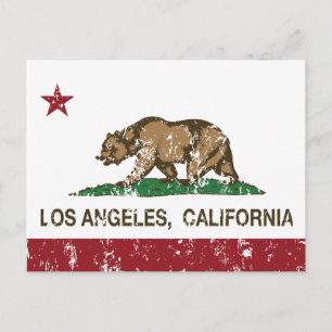 Postal california flag los angeles productos con problema