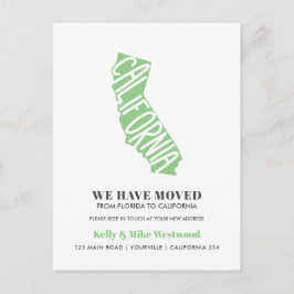 Postal CALIFORNIA Hemos movido nueva dirección Nueva casa