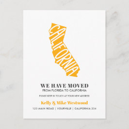Postal CALIFORNIA Hemos movido nueva dirección Nueva casa