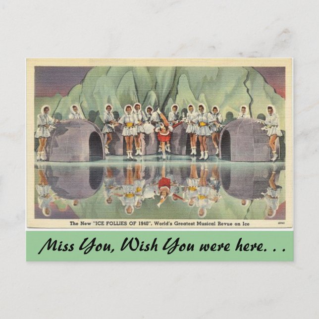 Postal California, las insensateces del hielo de 1940 (Anverso)