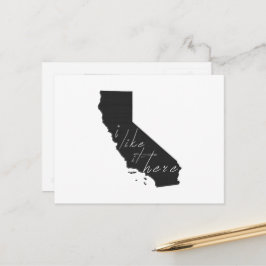 Postal California Me Gusta Aquí El Cartucho De Forma De E