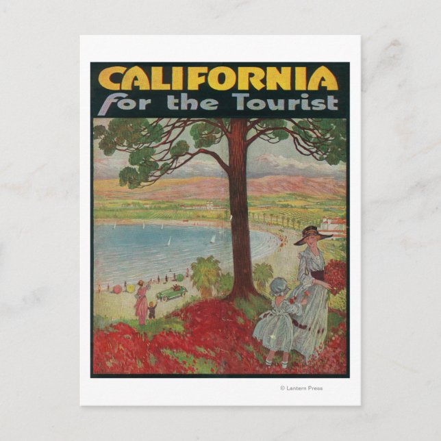 Postal California Para El Poster Turístico (Anverso)