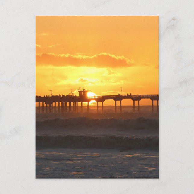 Postal California Peer al Atardecer (Anverso)