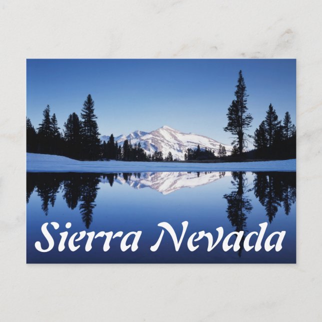 Postal California, Sierra Nevada Mountains, Yosemite 9 (Anverso)