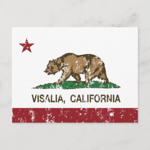 Postal California State Flag Visalia
