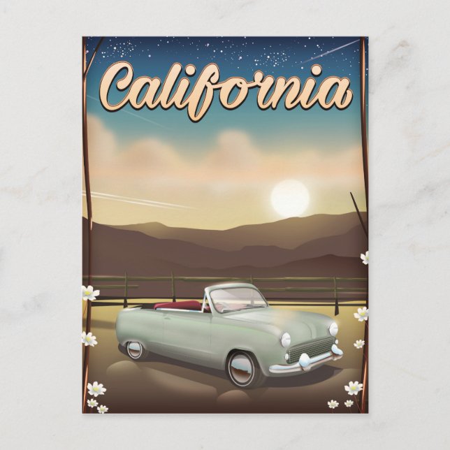 Postal California Sunset (Anverso)