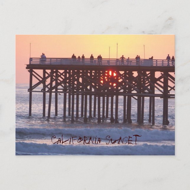 Postal California Sunset (Anverso)