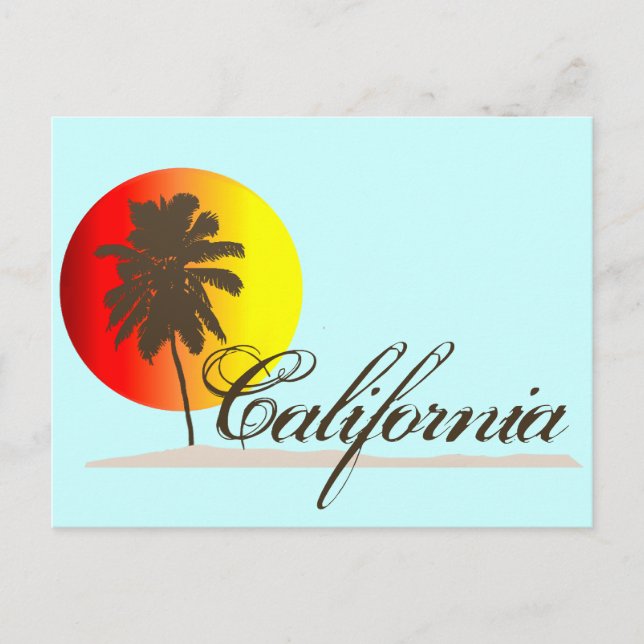 Postal California Sunset (Anverso)
