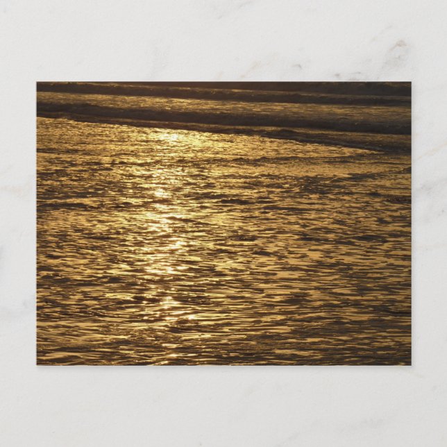 Postal California Sunset Waves Ocean Seascape (Anverso)