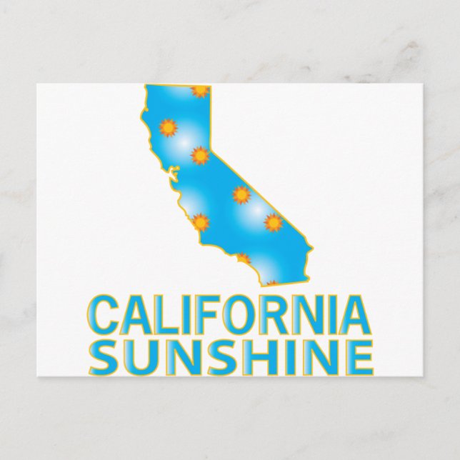 Postal California Sunshine (Anverso)