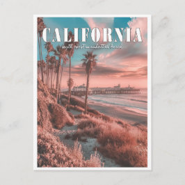 Postal California : Una vieja playa de Manhattan