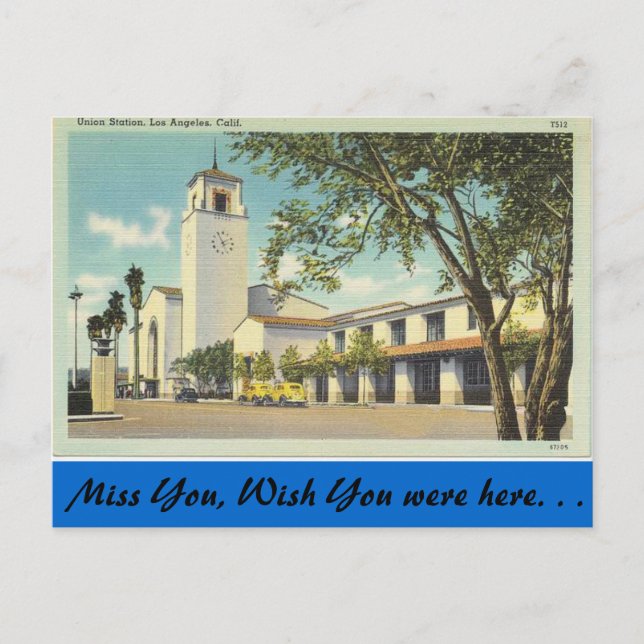 Postal California, Union Station (Anverso)