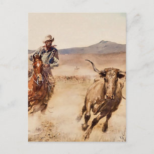 Postal “California Vaquero” de Edward Borein