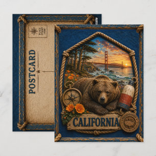 Postal California Viajes Antiguos