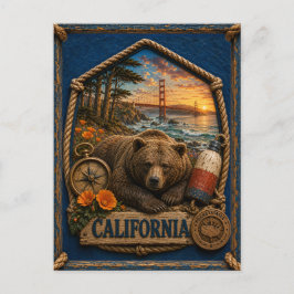 Postal California Viajes Antiguos