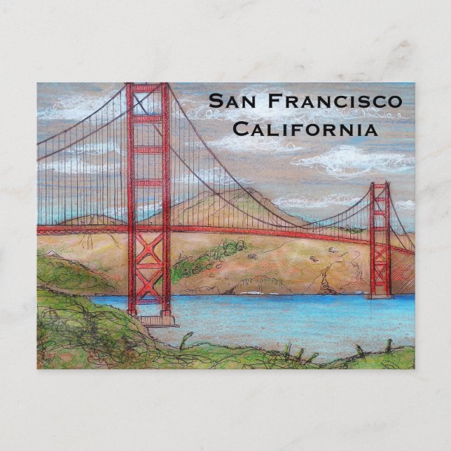 Postal California Vintage Turismo Viaje Agregar (Anverso)