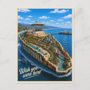 Postal California   Wish You Were Here   Serie del Estado