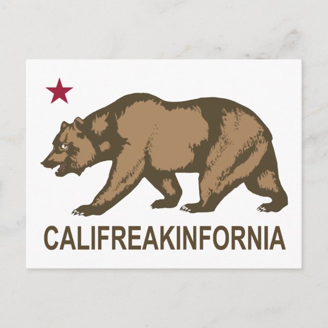 Postal Califreakinfornia (Anverso)