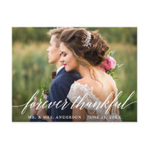 Caligrafía de boda para siempre agradecido Foto