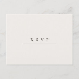 Postal Caligrafía de código QR Minimalista moderno RSVP