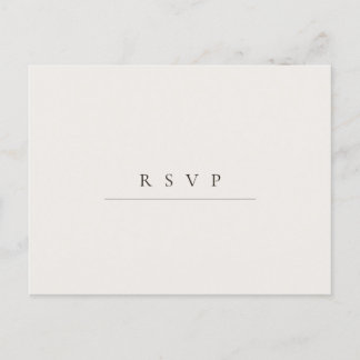 Postal Caligrafía de código QR Minimalista moderno RSVP
