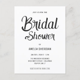 Postal Caligrafía elegante | Despedida de soltera