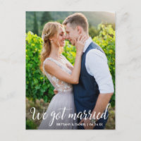 Caligrafía: fotografía de pareja Boda casada