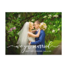 Caligrafía moderna Tenemos foto de Boda casada