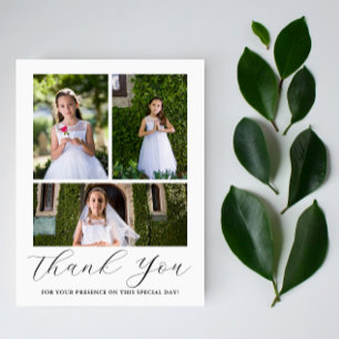 Postal Cáliz de la Sagrada Comunión de tres fotos Primera