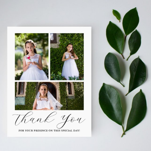 Postal Cáliz de Primera Comunión de Tres Fotos Sagrada Co (Subido por el creador)