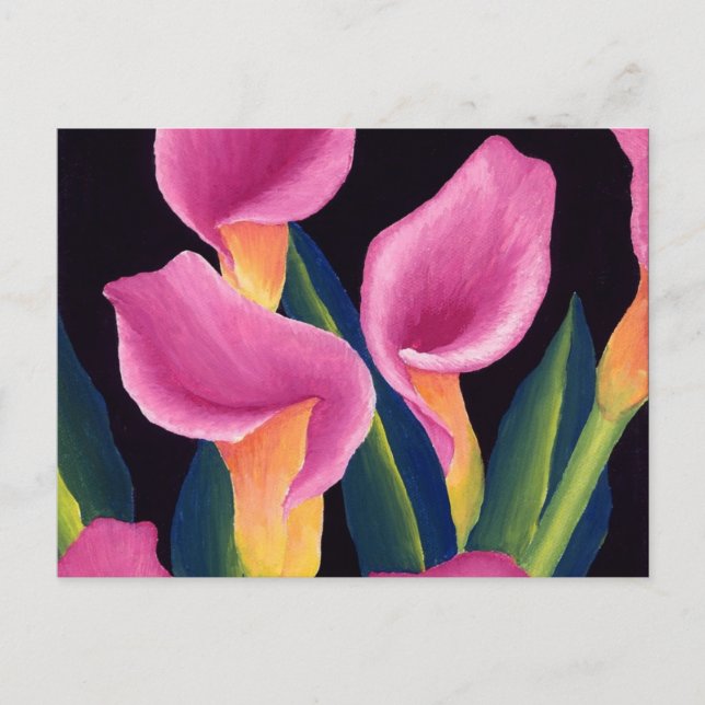Postal Calla lilies (Anverso)